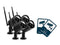 NEXSMART™ VISION5 PLUS 2K HD SURVEILLANCE CAMERA - 4-PACK + STICKERS
