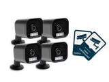 NEXSMART™ VISION4-B PLUS 2K HD SURVEILLANCE CAMERA - 4-PACK + STICKERS