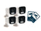 NEXSMART™ VISION4 PLUS 2K HD SURVEILLANCE CAMERA - 4-PACK + STICKERS